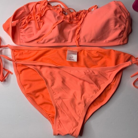 Xhilaration Pink Fringe Bikini Set Size M / XL - Picture 1 of 4